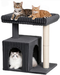 KinoTail arbol-gato grande percha: espacio amplio para estirarte y descansar.