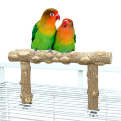 KINTOR percha para aves, rama de madera natural para trepar con agarre firme