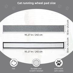 Kisangel repuesto de fieltro para rueda de gato, duradero.