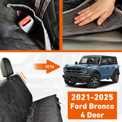 Kistrba protector antideslizante para asiento trasero del Bronco ofrece mayor estabilidad para tu perro.
