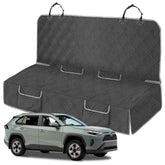 Kistrba protector de asiento para perro en RAV4, evita pelos y manchas traseras.