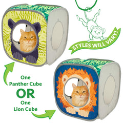 Kitty City Safari Jungle: diseño-tigre añade estilo divertido para sala de estar.