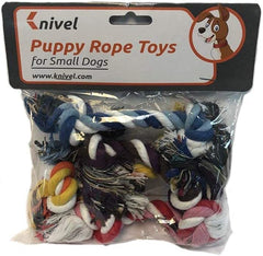 Knivel juego de cuerdas multicolor para cachorros pequeños, diversión y interacción.