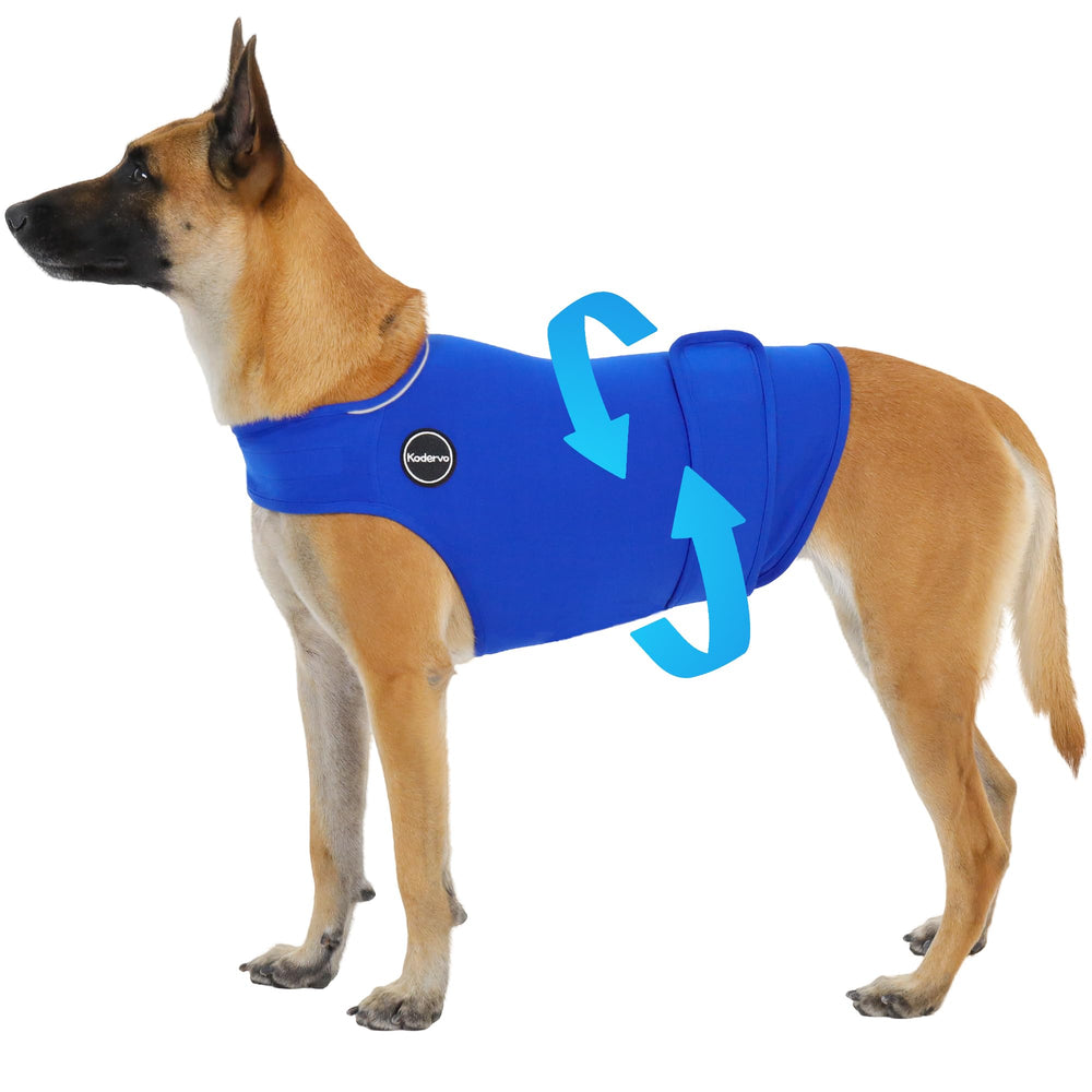 Chaleco Kodervo para perros con cierre doble, calma la ansiedad