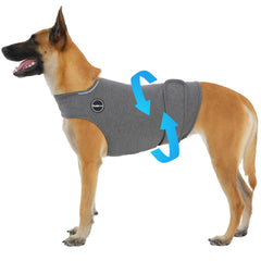 Kodervo chaleco de ansiedad para perros con doble gancho-bucle, ajuste seguro