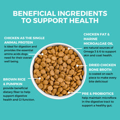 KOHA Bland Diet con pollo-arroz-calabaza, ingredientes simples para digestión estable.