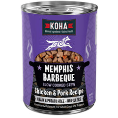 KOHA Memphis BBQ Stew en lata de 12,7 oz, lista para servir con alta proteína.