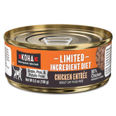 KOHA paté para gatos pollo, frente del empaque, pensando en dietas de una proteína