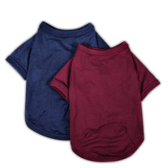 Camiseta Koneseve para perro algodón suave azul, uso diario recomendado.