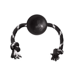 KONG bola extrema con cuerda para lanzamiento y mordida segura