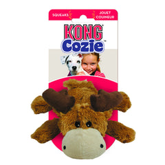 KONG Cozie Marvin Moose: juego interior con chirriador para animar sesiones de juego
