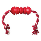 KONG Dental con cuerda: juguete dental para limpieza suave de dientes.