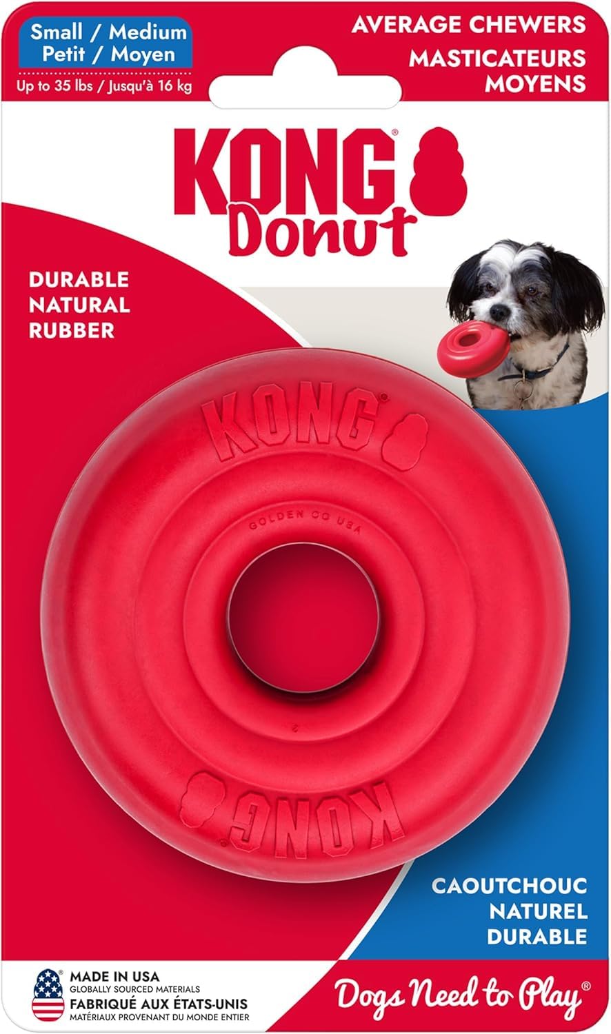 KONG Donut, foco dental, masticación suave para perros pequeños