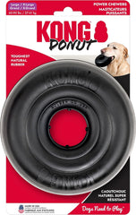 KONG Extreme Donut es un juguete duradero para masticadores fuertes, ideal para sesiones largas.