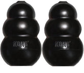 KONG Extreme pack de dos juguetes negros para masticadores potentes y sesiones prolongadas.
