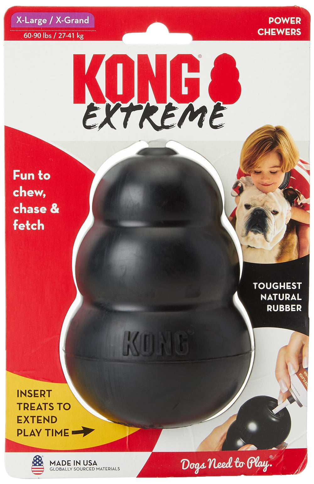 KONG Extreme dos-pack para perro XL, ideal para morder y entretener.