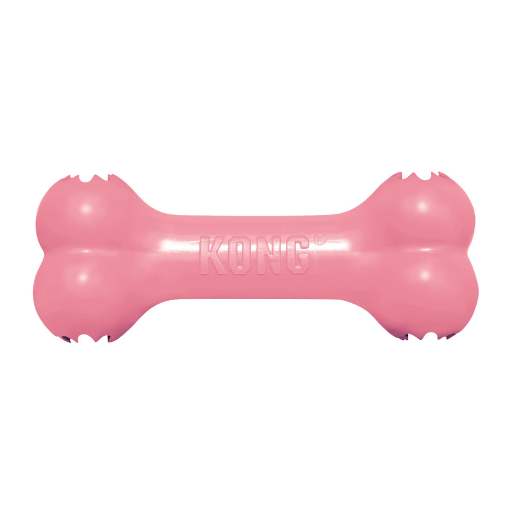 KONG Puppy Goodie Bone, juguete mordedor de caucho natural para cachorros, ideal para juego.
