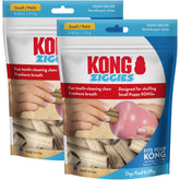 KONG Ziggies para cachorros pequeños, pack de 2, snack diario para mordidas.
