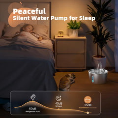 KOOGMOON bomba ultra silenciosa, funcionamiento discreto para hogares tranquilos