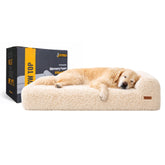 KOPEKS Cama ortopédica para perros con espuma de memoria de 7 pulgadas.