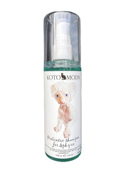 Kotomoda Champú Probiótico para Gato Esfinge en baño, cuidado suave para piel sensible.