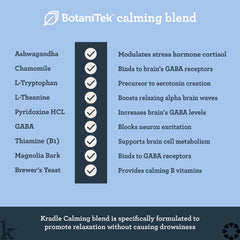 Kradle Bliss Bars mezcla BotaniTek calmante