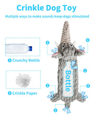 KrauzPet Elefante de doble capa, durabilidad para masticadores moderados.