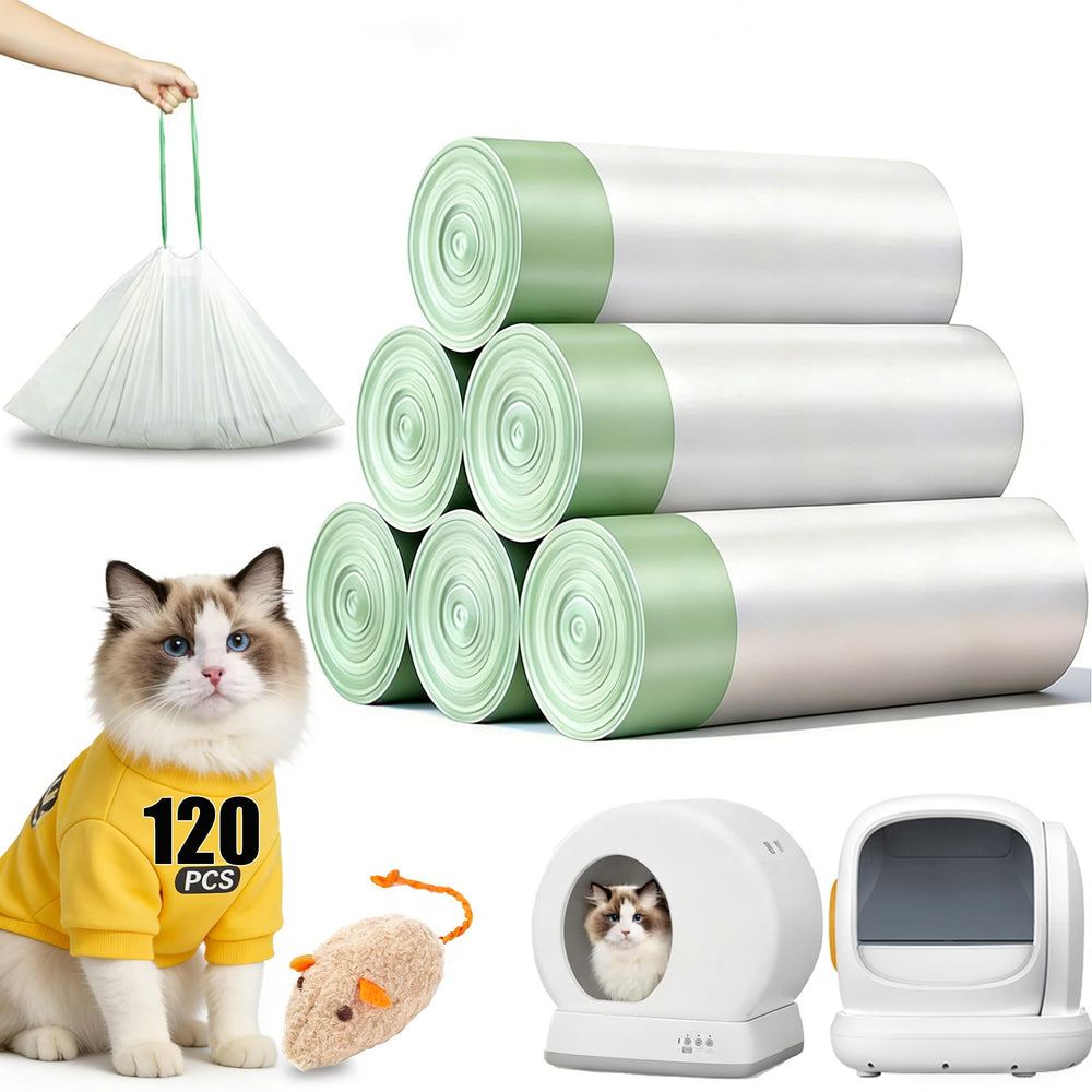 KropBom bolsas para caja de gato automático, tamaño 18 pulgadas, práctica para cambios rápidos.