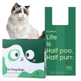 KropBom bolsas para excrementos de gato con asas, fáciles de atar y a prueba de fugas
