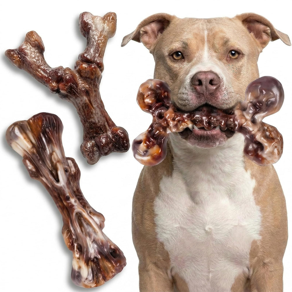 Kseroo hueso de nylon indestructible con aroma a tocino para masticar seguro