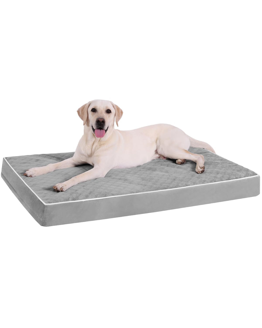 KSIIA cama ortopédica para perro en jaula, soporte firme para articulaciones.