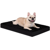 KSIIIA cama para perro jaula terciopelo rosa impermeable, descanso suave y protección frente a líquidos.