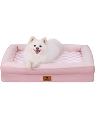 KSIIA Cama para perros XL con espuma de memoria tipo huevo y descanso profundo.