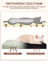 KSIIIA funda desmontable lavable, limpieza rápida para la cama de perro.