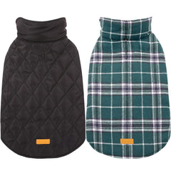 Capa impermeable Kuoser en verde protege a tu perro de la lluvia durante paseos.