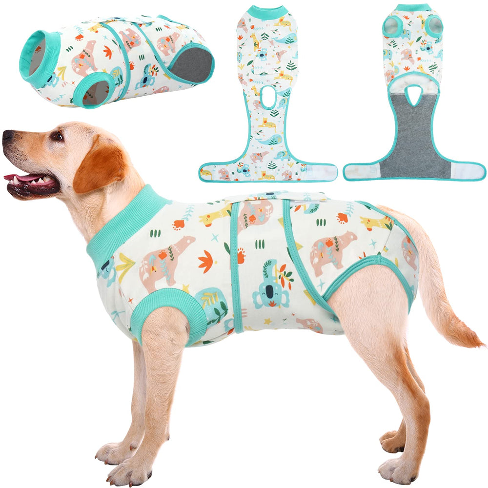 Traje de recuperación Kuoser para perro, ajuste cómodo tras operación.