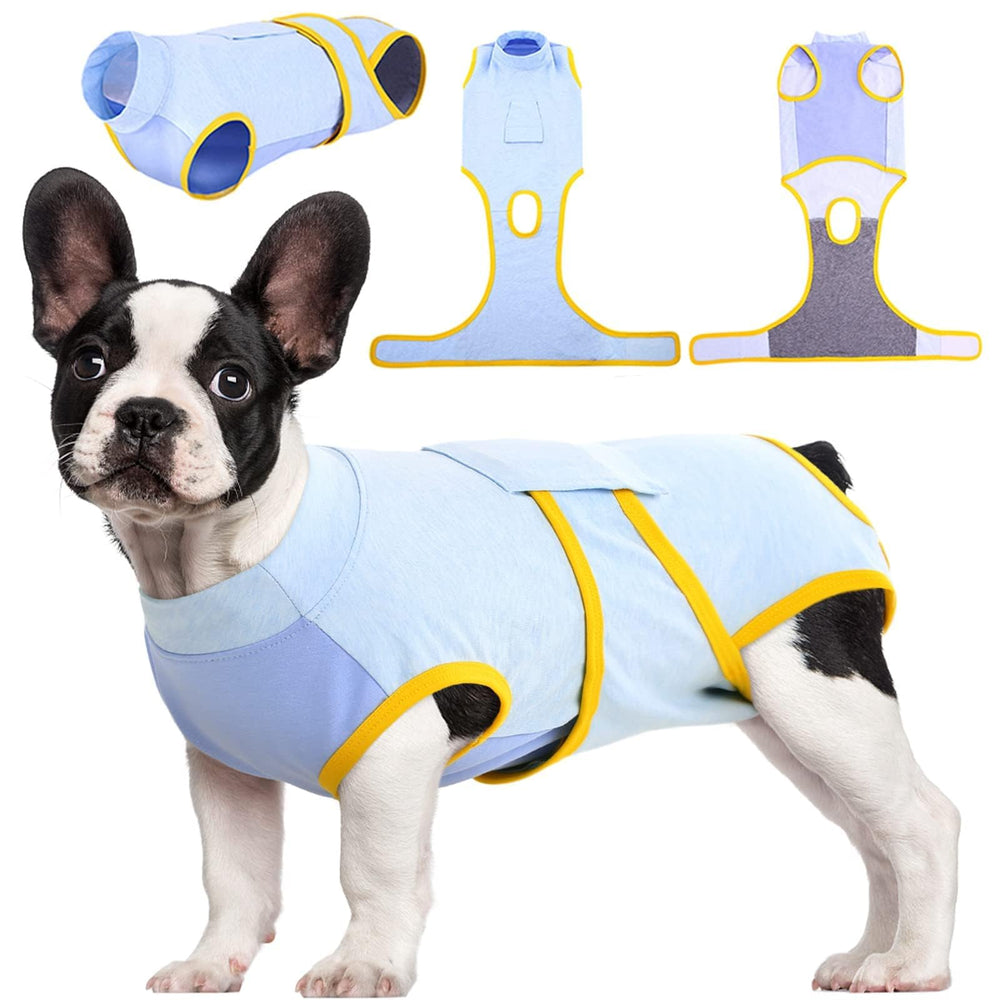 Kuoser Recovery Suit para perros y gatos, vista general, suave y cómodo para recuperación.