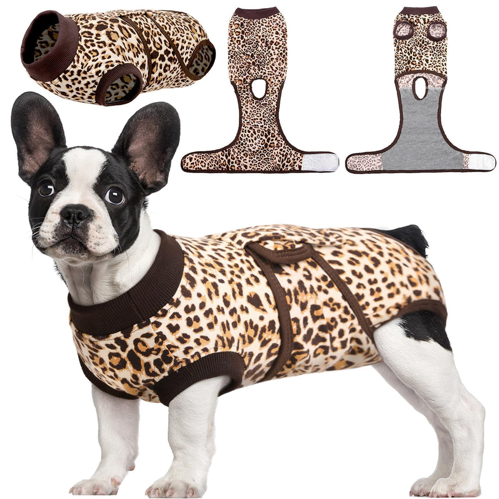 Kuoser traje de recuperación para perros, vista frontal y ajuste cómodo