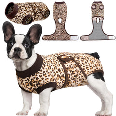 Kuoser traje de recuperación para perros, vista frontal y ajuste cómodo