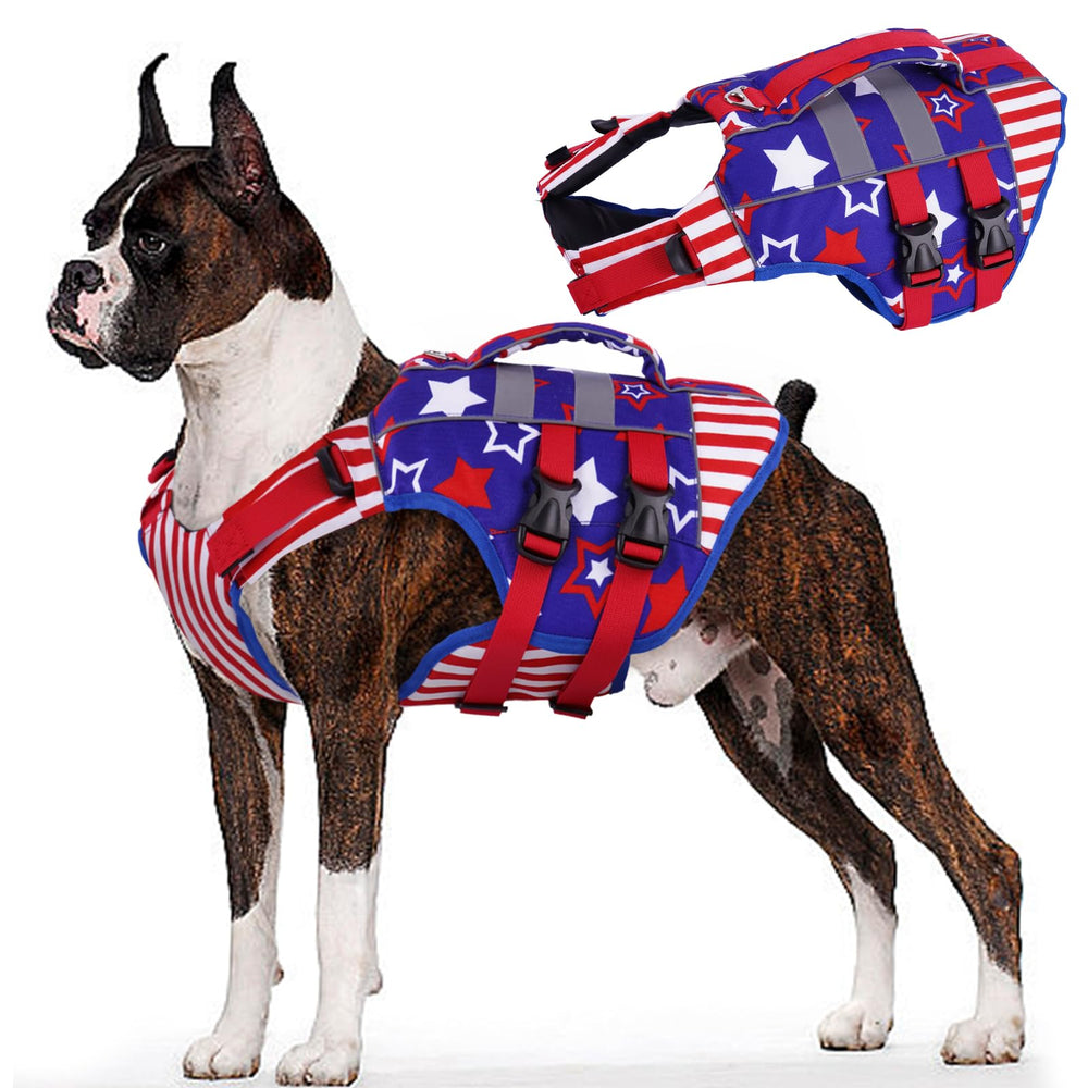 Chaleco Kuoser XXL con cinta reflectante para localizar al perro rápidamente durante paseos nocturnos