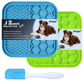 Kwispel Lick Mat para perros con ventosas mantiene pegado a la tina, ideal para reducir estrés.