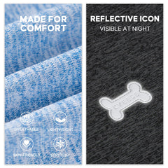 KYEESE camiseta reflectiva para mayor visibilidad en paseos nocturnos.