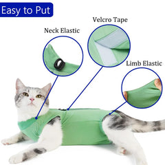 Le costume kzrfojy pour chat, détail des bords élastiques, maintien confortable.