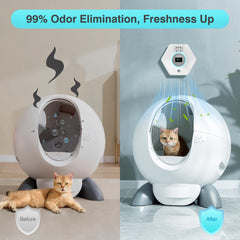 Ladnut-tecnologia-ozono-gatos: purifica el aire y reduce olores en segundos.