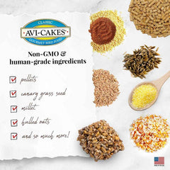 LAFEBER'S Avi-Cakes sin OGM, opción natural para aves domésticas.