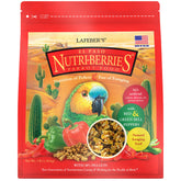 LAFEBER'S El Paso Nutri-Berries envase frontal para almacenamiento diario del loro.