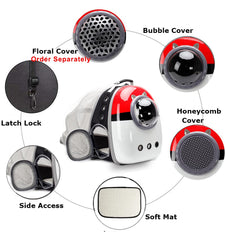 LAIRIES Mochila-gato ventilación-lateral: mejor flujo de aire para mascotas activas