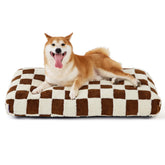 LE SURE Cama para perros grande con espuma triturada para descanso cómodo.