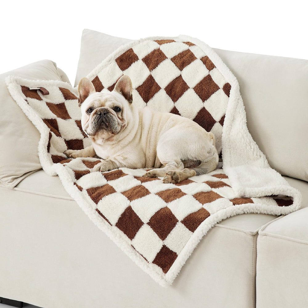 LE SURE manta impermeable para perros medianos, doble cara, protege sofá y tapicería.