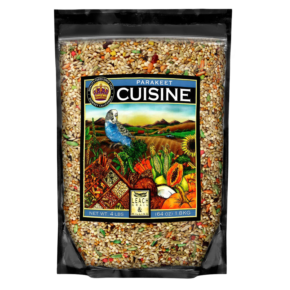 LEACH Parakeet Cuisine, bolsa de 4 libras, mezcla premium para aves pequeñas.